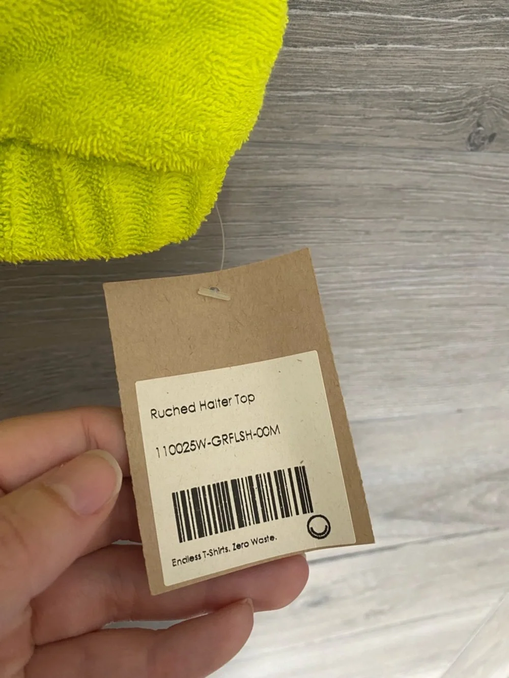 For Days Ruched Halter Top Terry NWT - Picture 3 of 5